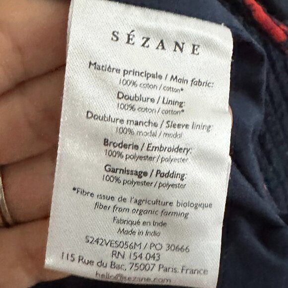 Sezane Dakota Jacket Floral Check Sz 40/8 - Picture 4 of 7
